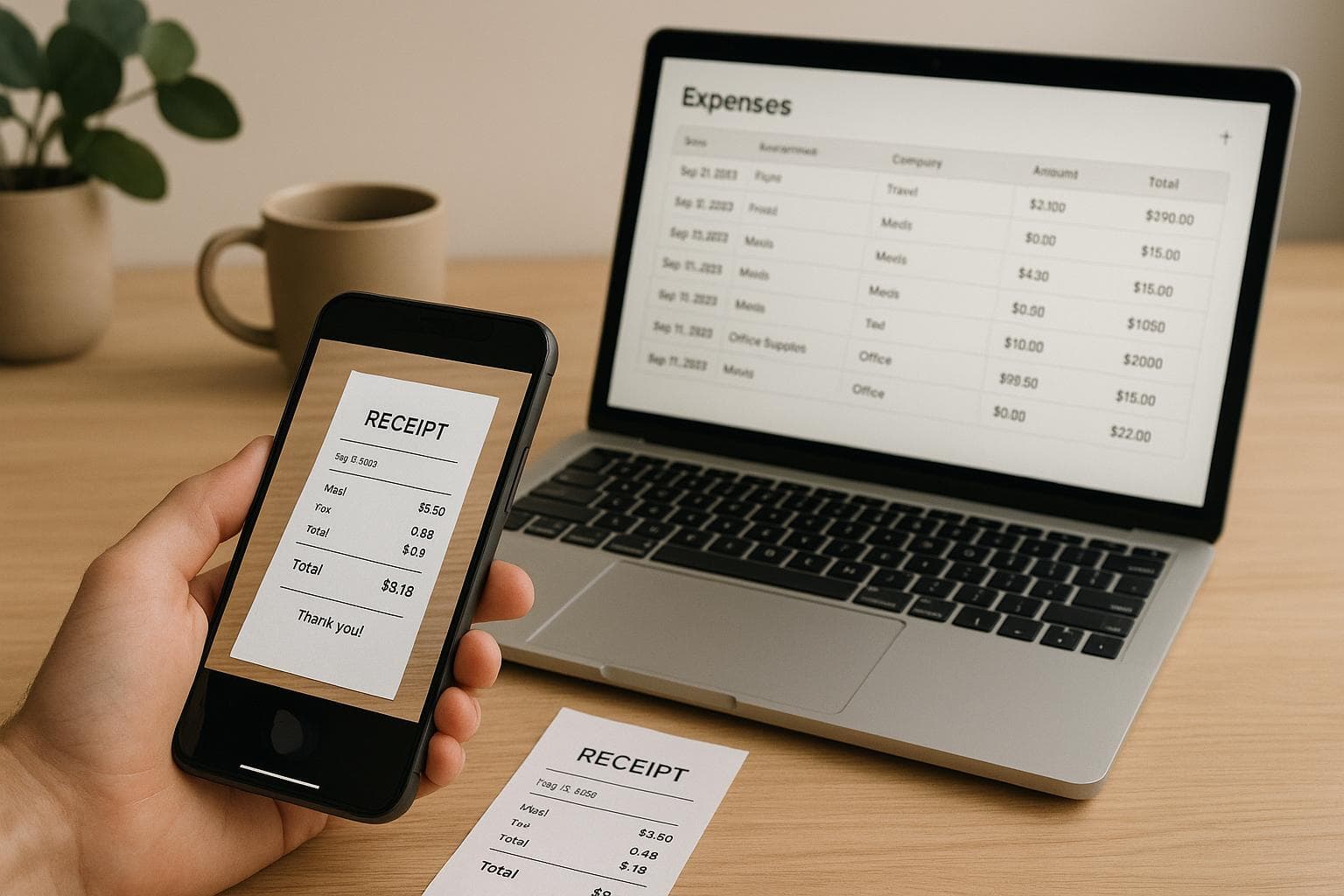 How To Digitize Receipts For Business Trips